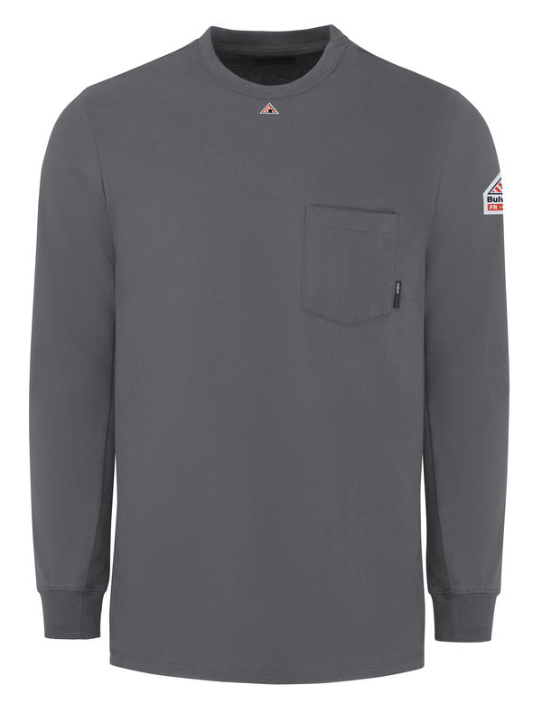 Bulwark Men's FR Long Sleeve T-Shirt - Charcoal